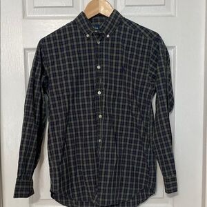 Ralph Lauren Navy and Green Checkered Shirt